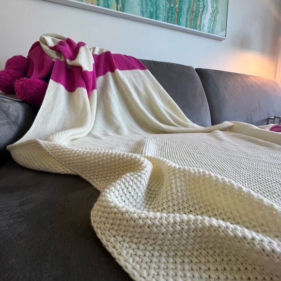 100% cotton Knit throw - Picture 7 of 11